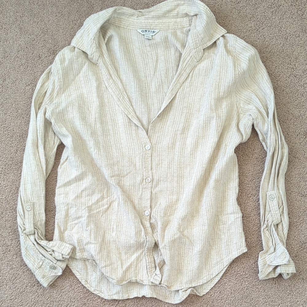 Orvis Women's Cream Button-Up Top